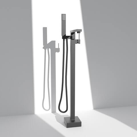 Traditional Freestanding Tub Faucet with Supply Line and Stop Valve