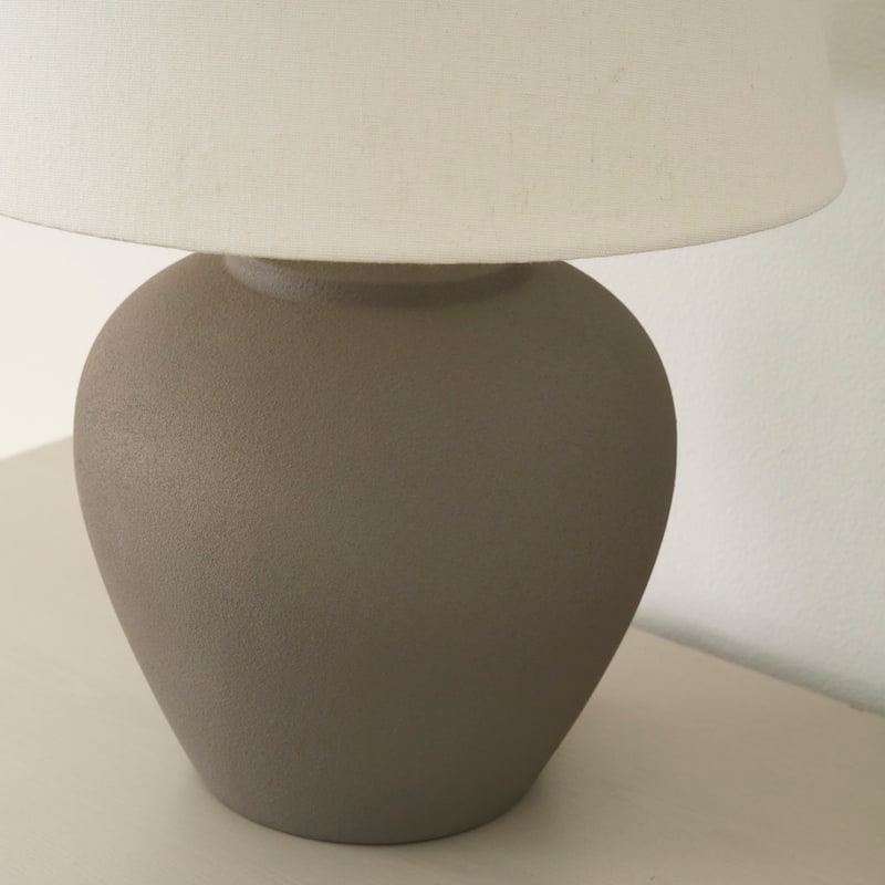 Nourison 20" Rustic Ceramic Pot Table Lamp