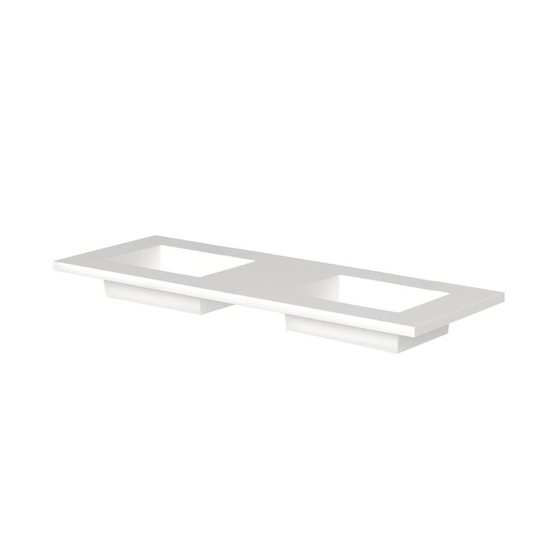 Serenity Solid-Surface Bathroom Vanity Top with Sink