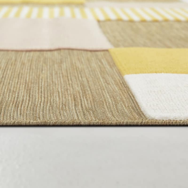 Avison Modern Geometric Indoor/Outdoor Area Rug