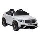 preview thumbnail 1 of 5, 12V Mercedes Benz AMG GLC63S Coupe Electric Ride-On Car for Toddlers with Remote Control, MP3, Horn, and Suspension White