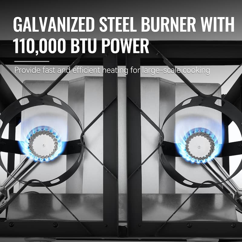 Royal Gourmet PFC100 Outdoor Propane Deep Fryer with Dual Tank