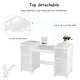 preview thumbnail 7 of 20, Costway Vanity Table Set Makeup Dressing Kids Girls Study Table Tri - See Details