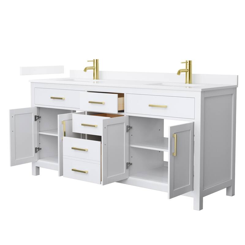 Wyndham Collection WCG2424-72D-QTZ-UNSMXX Beckett 72" Free Standing