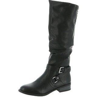 studded liona heel knee boots block mountain womens