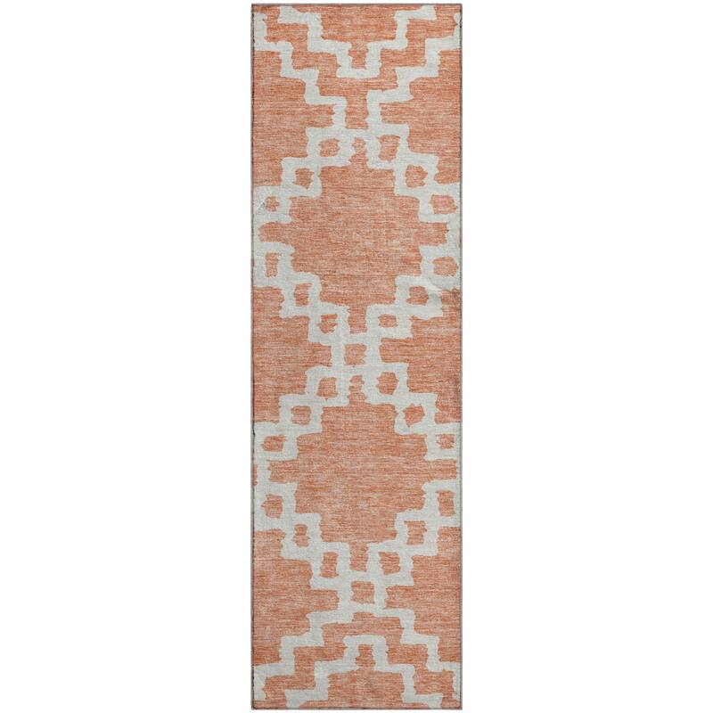 Premium Washable Super Soft Geo Trellis Mayfield Rug