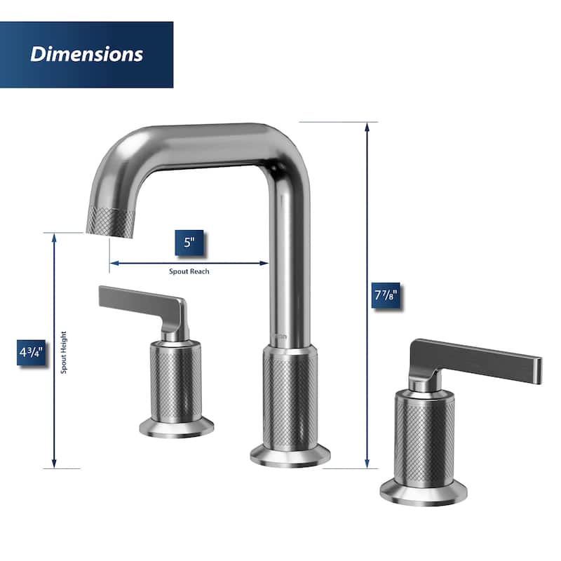 Karran USA KBF534 Gillingham 1.2 GPM Widespread Bathroom Faucet with
