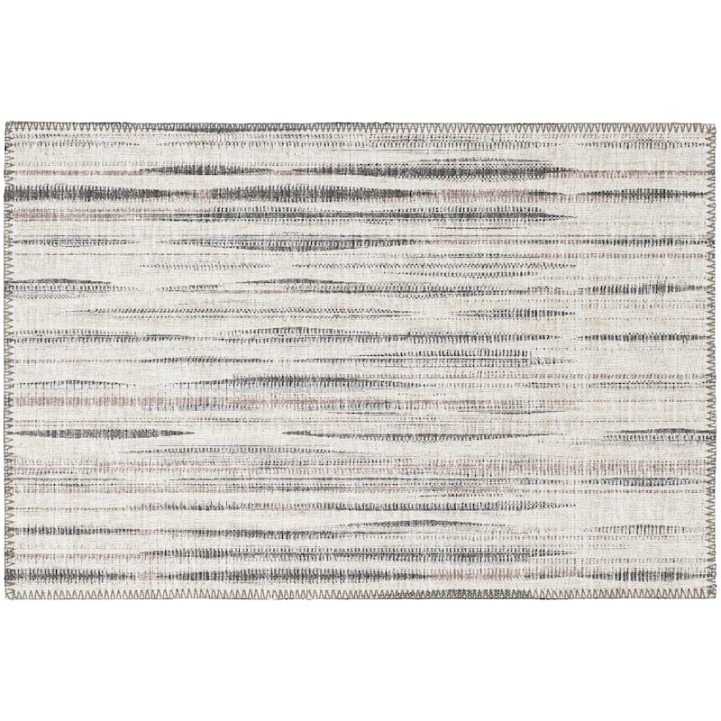 Indoor/Outdoor Waverly Modern Stripes Washable Rug