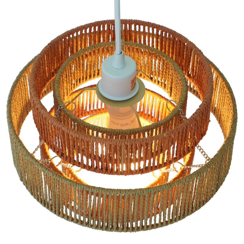 Pendant Lamp - Coarse Gold and Clear Glass