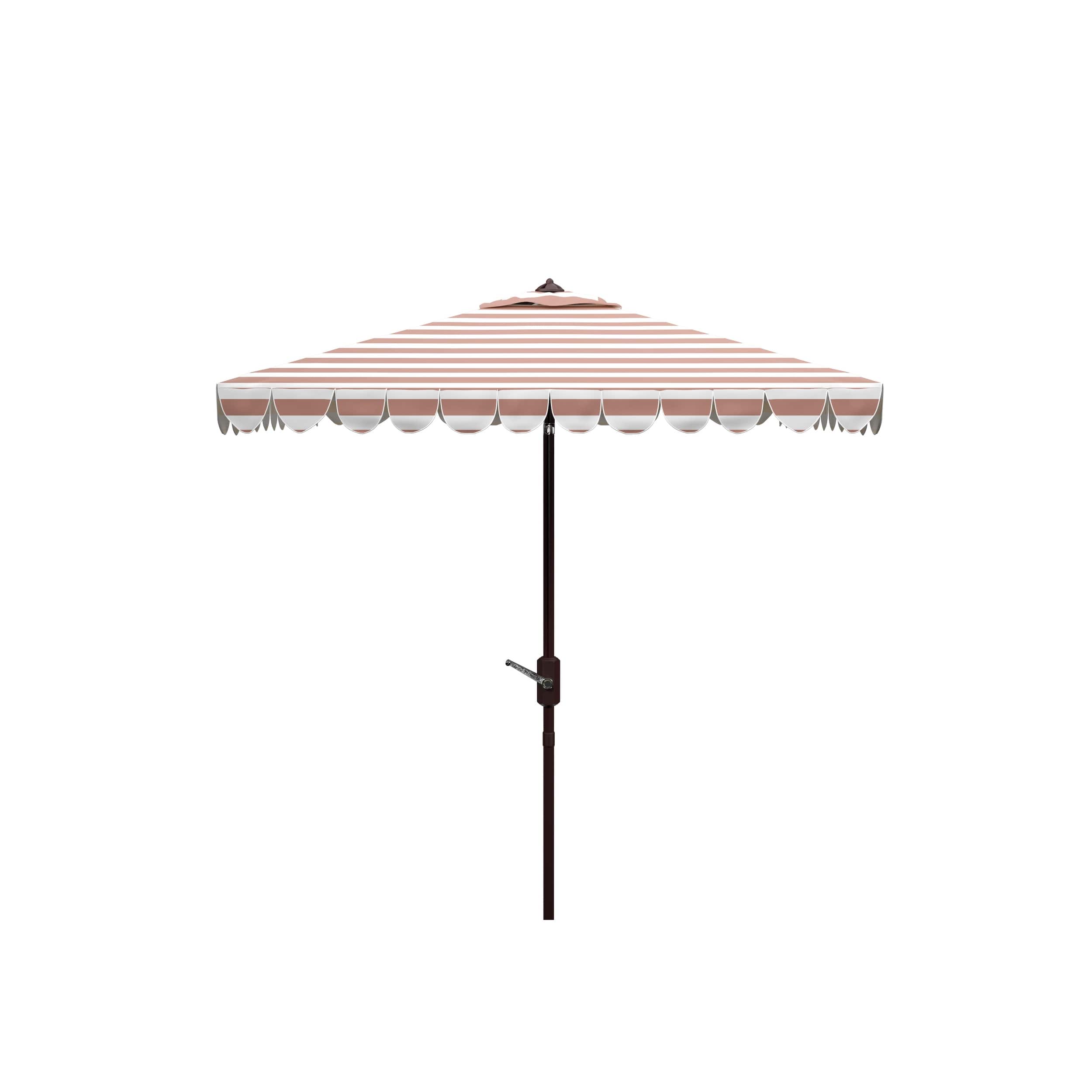 7.5 striped patio umbrella AMMSUN 7ft with Fringe Outdoor Tassel Umbrella UPF50+ Premium Steel Pole and Ribs Push Button Tilt, Navy Blue Stripes : Patio, Lawn & Garden The Safavieh outdoor collection vienna 7.5 Stars & Stripes Flag Crank