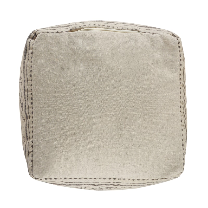 Sevita Handmade Geometric Rustic Farmhouse Pouf