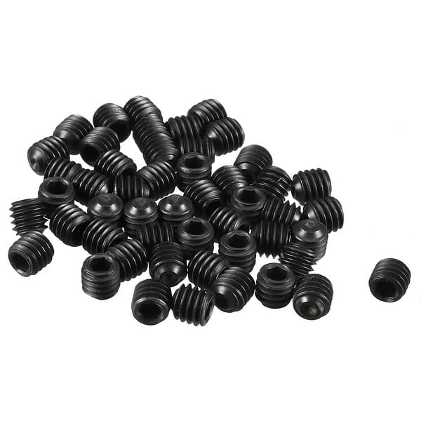 10-Pack #10-24 X 1” Hex Socket Set Screws – 304 Stainless Steel, Cup Point, Internal Hex Drive, Headless Grub Screws For Towel Bars, Handles, Machinery
