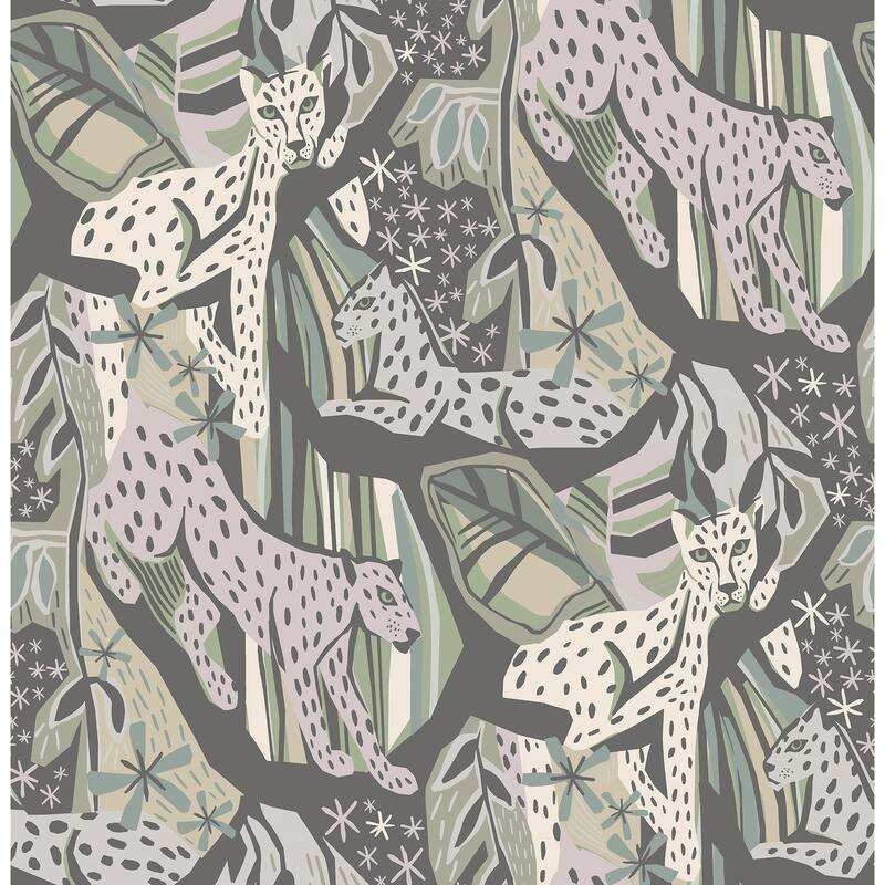 Pip & Lo Cream Grey Cat Nap Peel & Stick Wallpaper