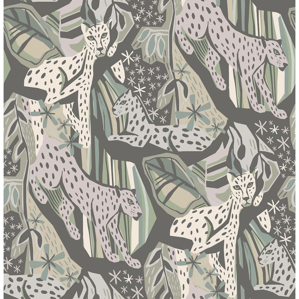 Pip & Lo Cream Grey Cat Nap Peel & Stick Wallpaper