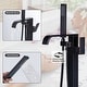 preview thumbnail 4 of 5, WOWOW Waterfall Single-Handle Freestanding Tub Faucet with Handshower
