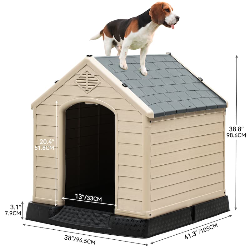 Moasis Large Plastic Waterproof Dog House