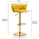 preview thumbnail 26 of 155, Velvet Upholstered Adjustable Bar Stool Swivel Counter Chair Set of 2