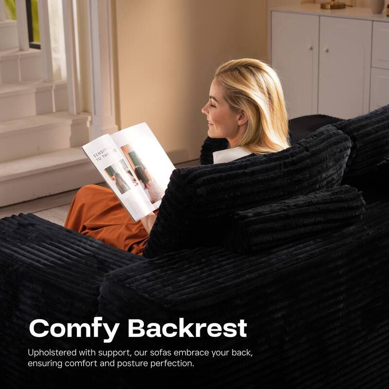 ​​OVIOS Modern Minimalist No-Assembly Living Room Set​