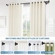 preview thumbnail 9 of 28, Modern Square Urn Adjustable Drapery Double Curtain Rod