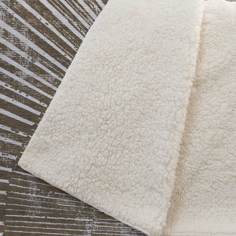 Premium Machine Washable Modern Sun Sherpa Throw Blanket