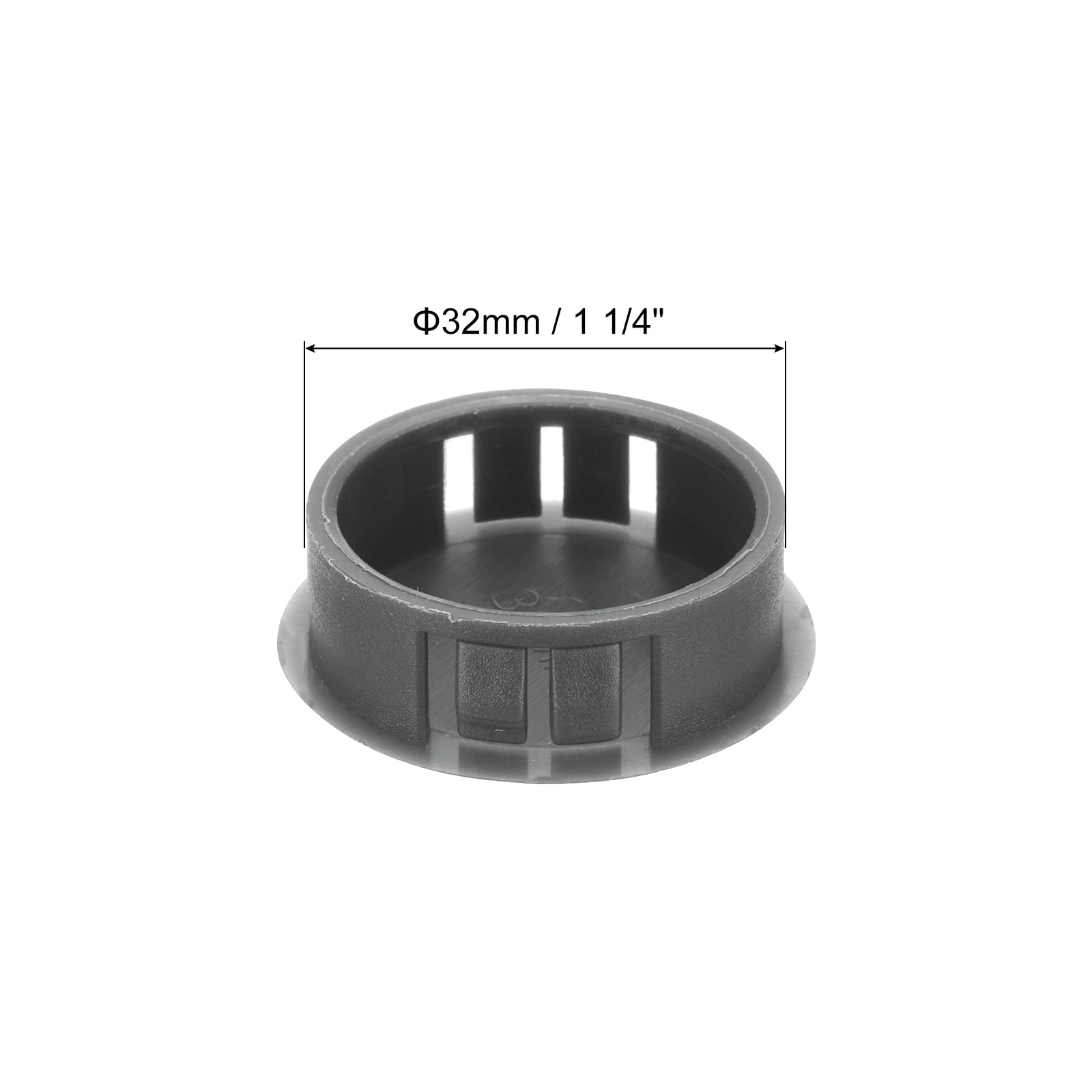 Plastic Hole Plugs, Flush Type Panel Hole Plugs Insert End Caps for Locking Hole Tubes Furniture Cabinet