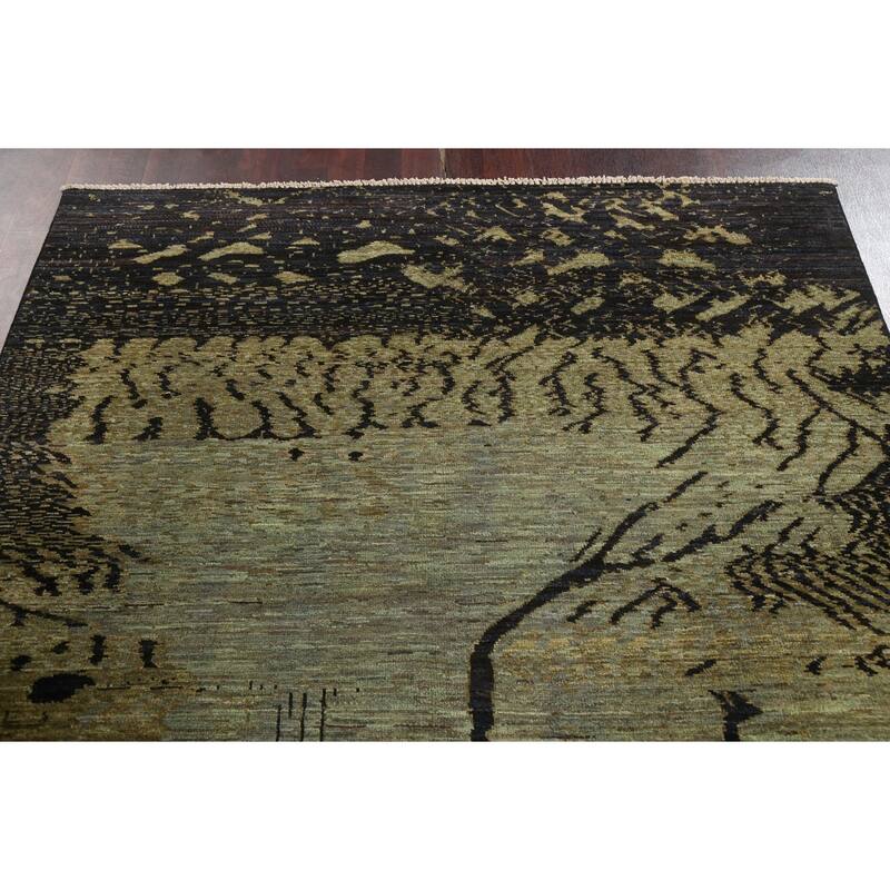 Abstract Design Gabbeh Persian Wool Area Rug Handmade Bedroom Carpet - 5'6" x 8'0"