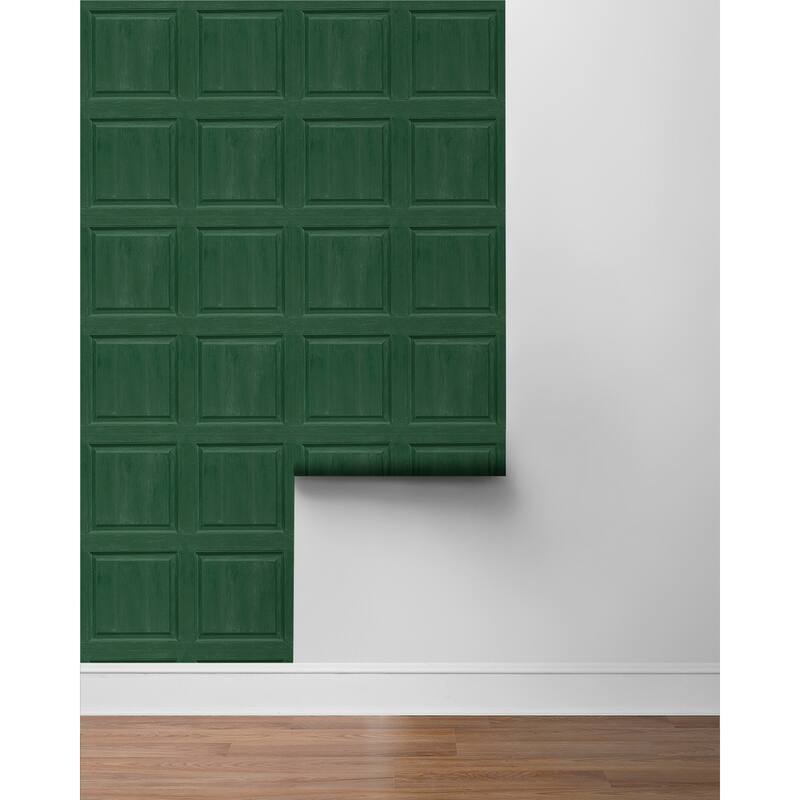 Arthouse Washed Faux Panel Peel and Stick Wallpaper