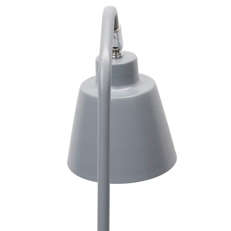 Metal Desk Lamp with Adjustable Cone Shade for Modern Workspace - 7.80 x 5.60 x 16 in. (L x W x H)