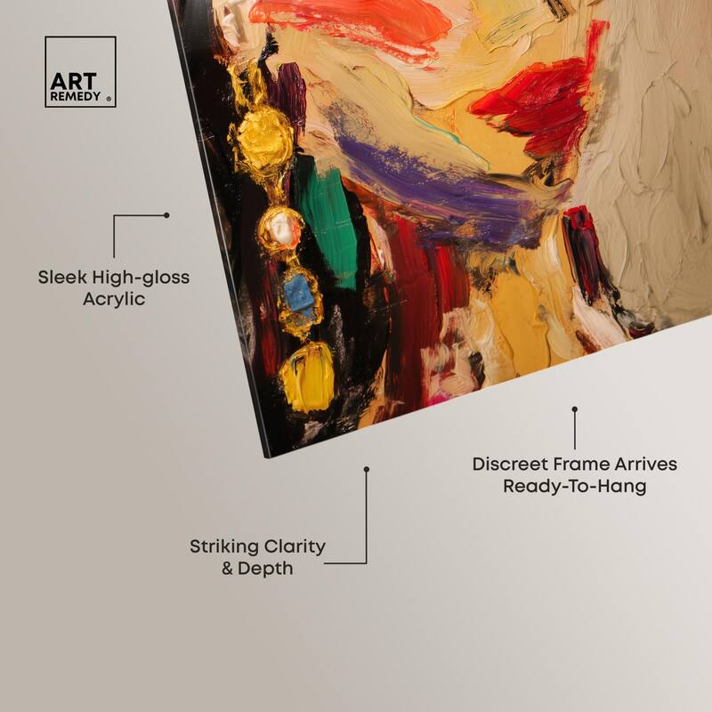 Colorful Expression I Acrylic by Art Remedy, Ready to Hang