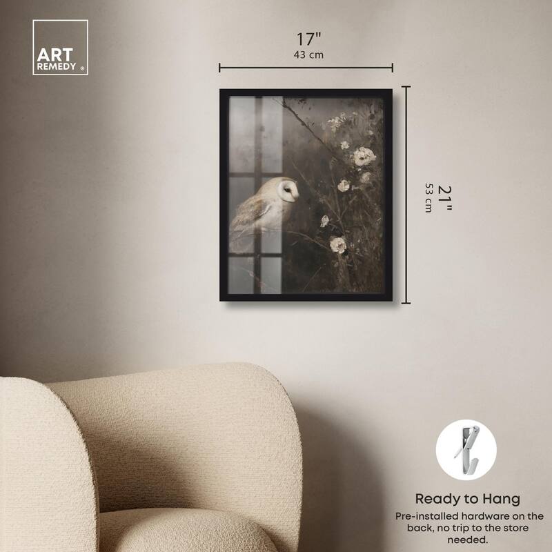 Owl in the Shadows I Shadowbox by Art Remedy