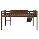 preview thumbnail 10 of 8, Twin size Loft Bed Wood Bed with Slide, Stair and Chalkboard, Walnut