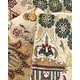 preview thumbnail 7 of 6, Overton One-of-a-Kind Hand-Knotted Traditional Oriental Mogul Ivory Area Rug - 5' 3" x 8' 1"