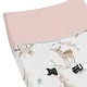 preview thumbnail 4 of 4, Sweet Jojo Designs Blush Pink, Mint Green and White Boho Woodland Deer Floral Collection Changing Pad Cover