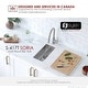 preview thumbnail 19 of 25, STYLISH 9 inch Stainless Steel 18G Dual Mount Bar Sink Handmade