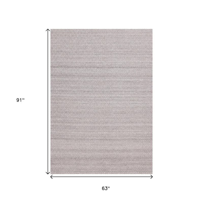 HomeRoots Geometric Modern Rectangle Area Rug - 5' X 8'