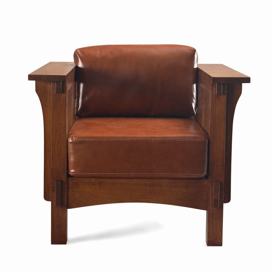 Mission style store club chair