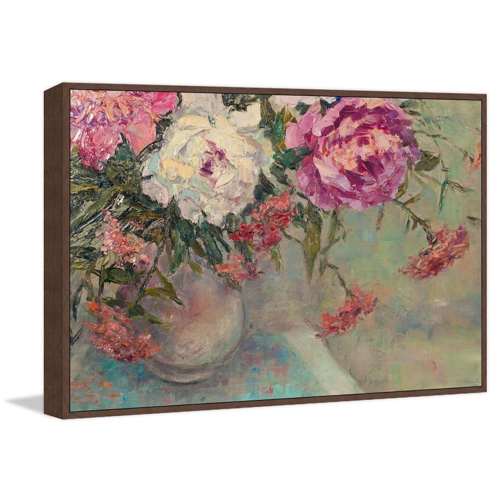 Pretty and Radiant Floater Framed Print on Canvas