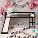 preview thumbnail 11 of 25, Twin Size Multifunctional Design Loft Bed with Slide and Solid Wood For Bedroom,Dorm,Kids