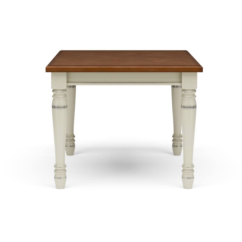 Monarch Rectangular Dining Table with 18" Leaf by Homestyles (Table Only) - Antique White