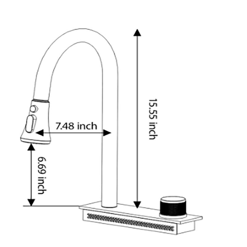 33" Drop-In Single Bowl Quartz Kitchen Sink with Pull-Out Faucet - 33'' x 22'' x 10''