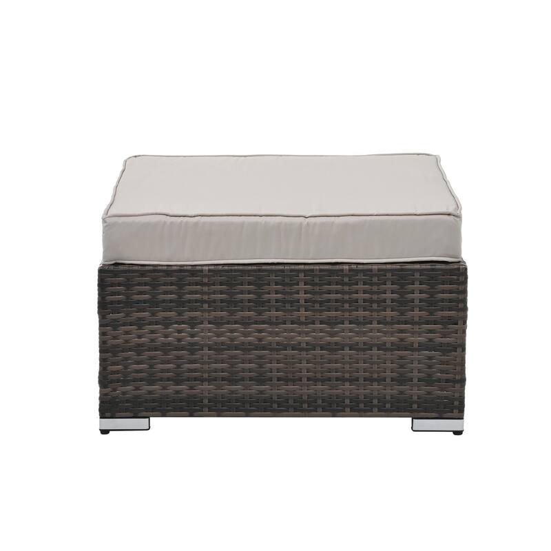 Outdoor Wicker Weaving Conversation Combo Set of 4