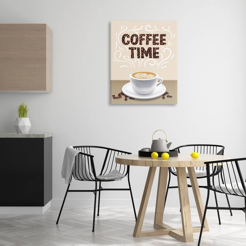 Stupell Traditional Coffee Time Brew Canvas Wall Art Design By Marcus Prime