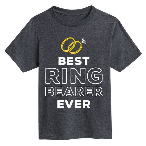 Shop Best Ring Bearer Ever Wedding Party Engagement Youth Short Sleeve Tee Overstock 24328730