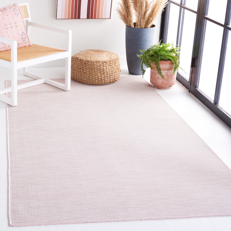 Martha Stewart by SAFAVIEH Silvestra Indoor/ Outdoor Rug - 8' x 10' - Beige/Pink