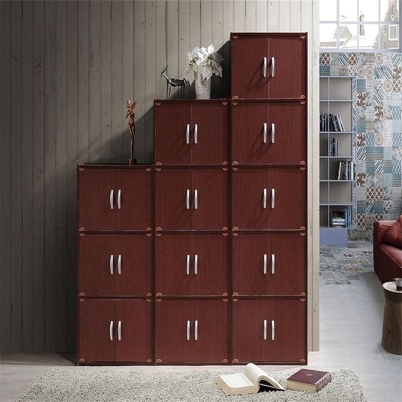 3-Shelf Bookcase Cabinet