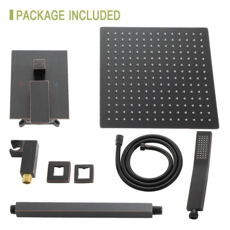 10 inch Square Shower Set, Dual Shower Heads