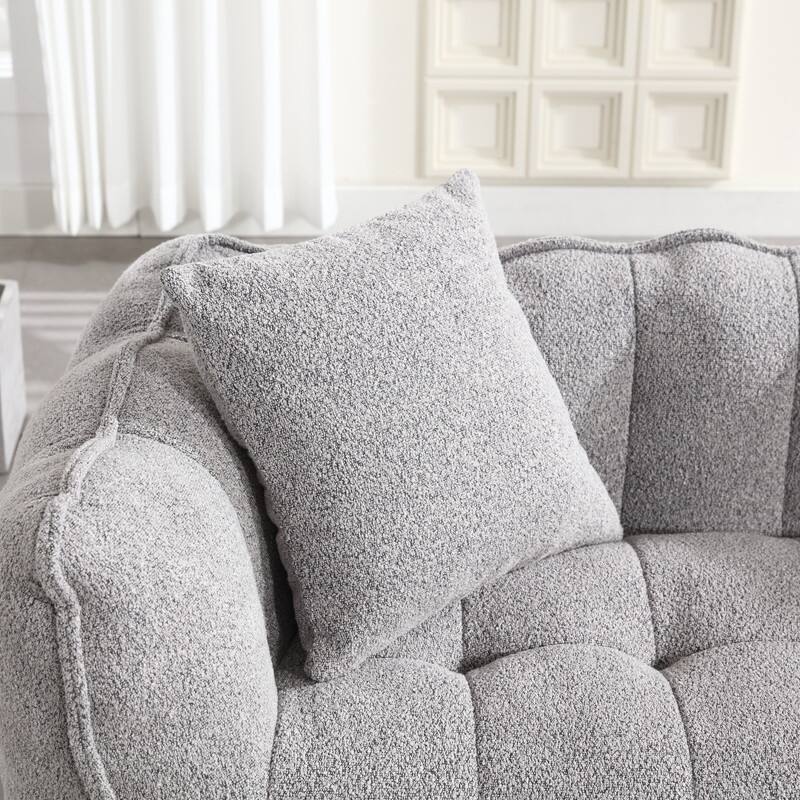 66.1''W Soft beanbag chair with high resilience foam