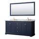 Option Dark Blue / White Carrara Marble Top / Brushed