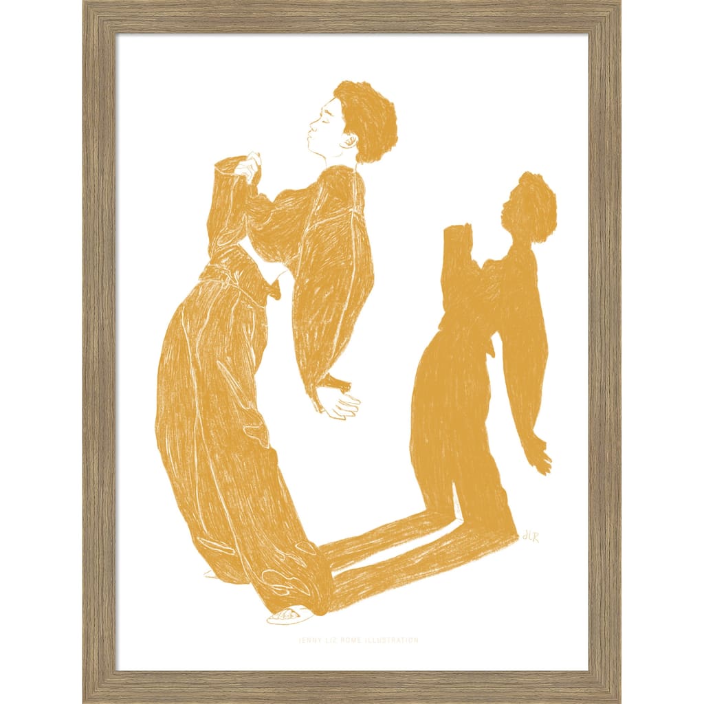 Jlr Dancing No. 5 by Jenny Liz Rome Wood Framed Wall Art Print