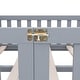 preview thumbnail 8 of 7, Full Size Floor Bed with Door & Fence, Wooden Montessori Bed for Kids